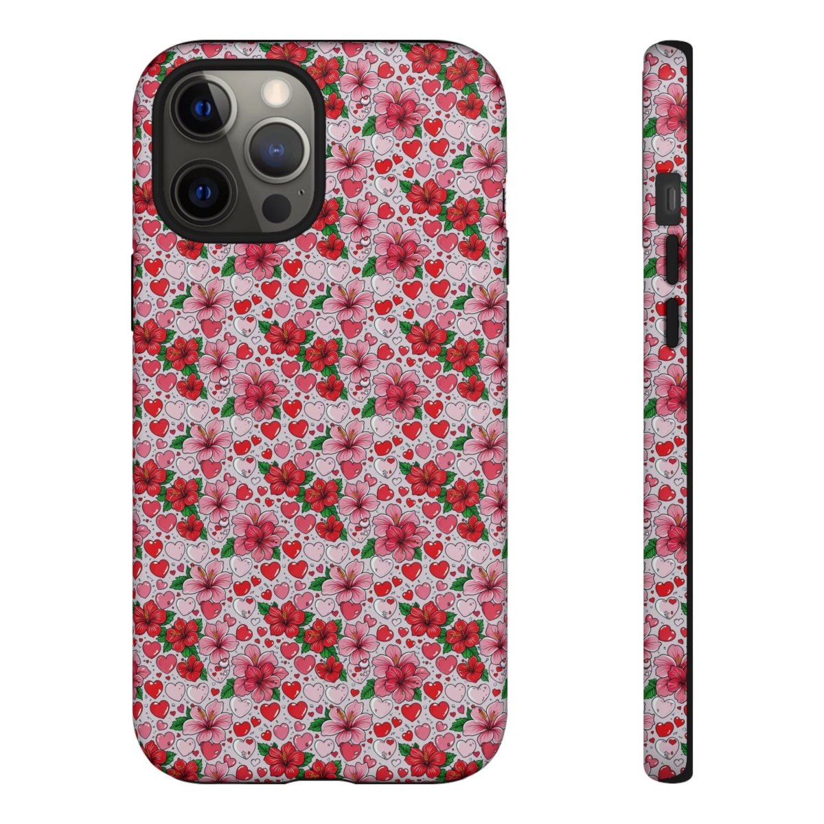 WoYC iPhone 17 tough phone case with glossy finish featuring Love & Aute design, ideal for durable protection in AU, NZ, and USA.
