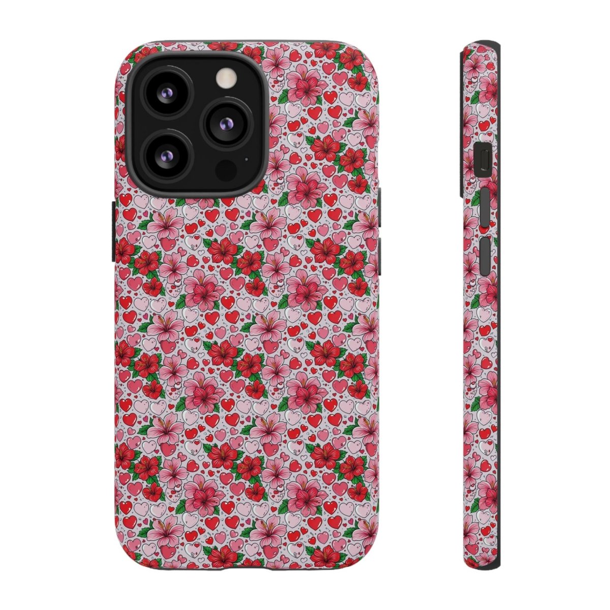 WOYC iPhone Tough Phone Case for iPhone 17 with Love & Aute design, glossy protective case for AU, NZ, and USA.