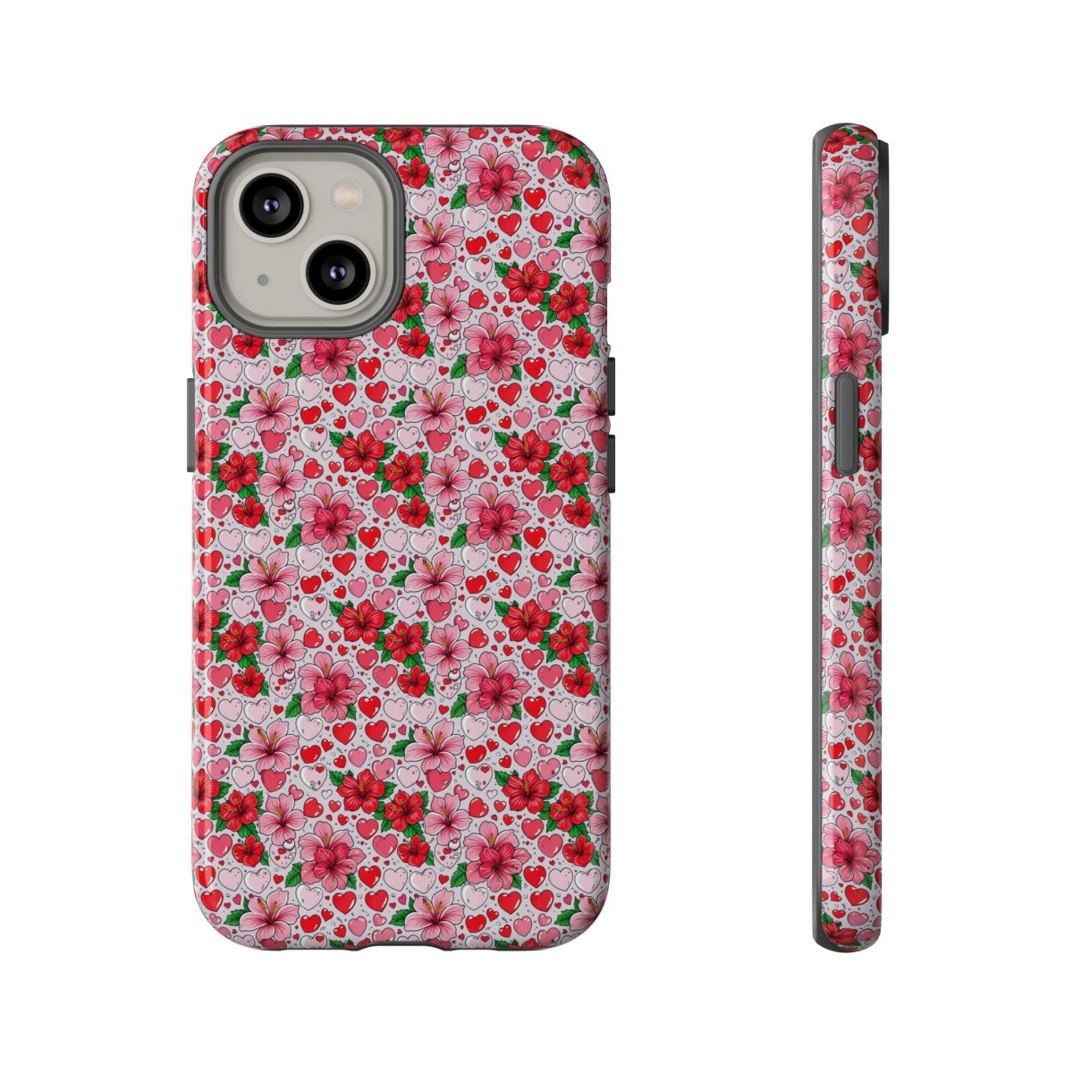 WOYC iPhone 17 tough phone case with Love & Aute design, glossy finish, protective cover for iPhone models in AU, NZ, and USA.