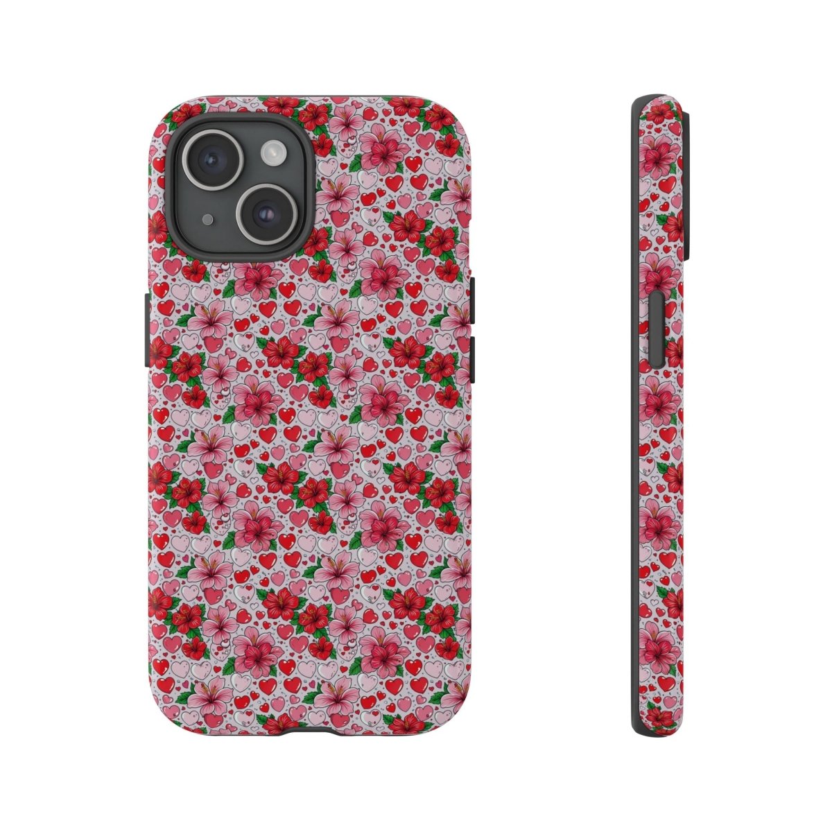 WOYC Love & Aute tough phone case for iPhone 17, glossy finish, durable protection, suitable for AU, NZ, and USA markets.