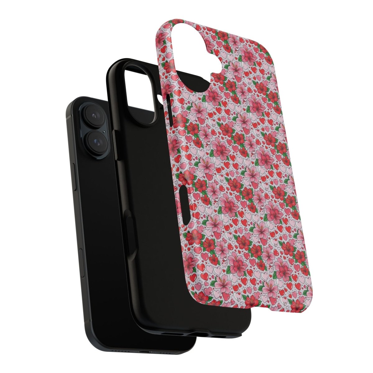 WOYC iPhone Tough Phone Case for iPhone 17 featuring Love & Aute design, glossy finish, durable protective cover for AU/NZ/USA.
