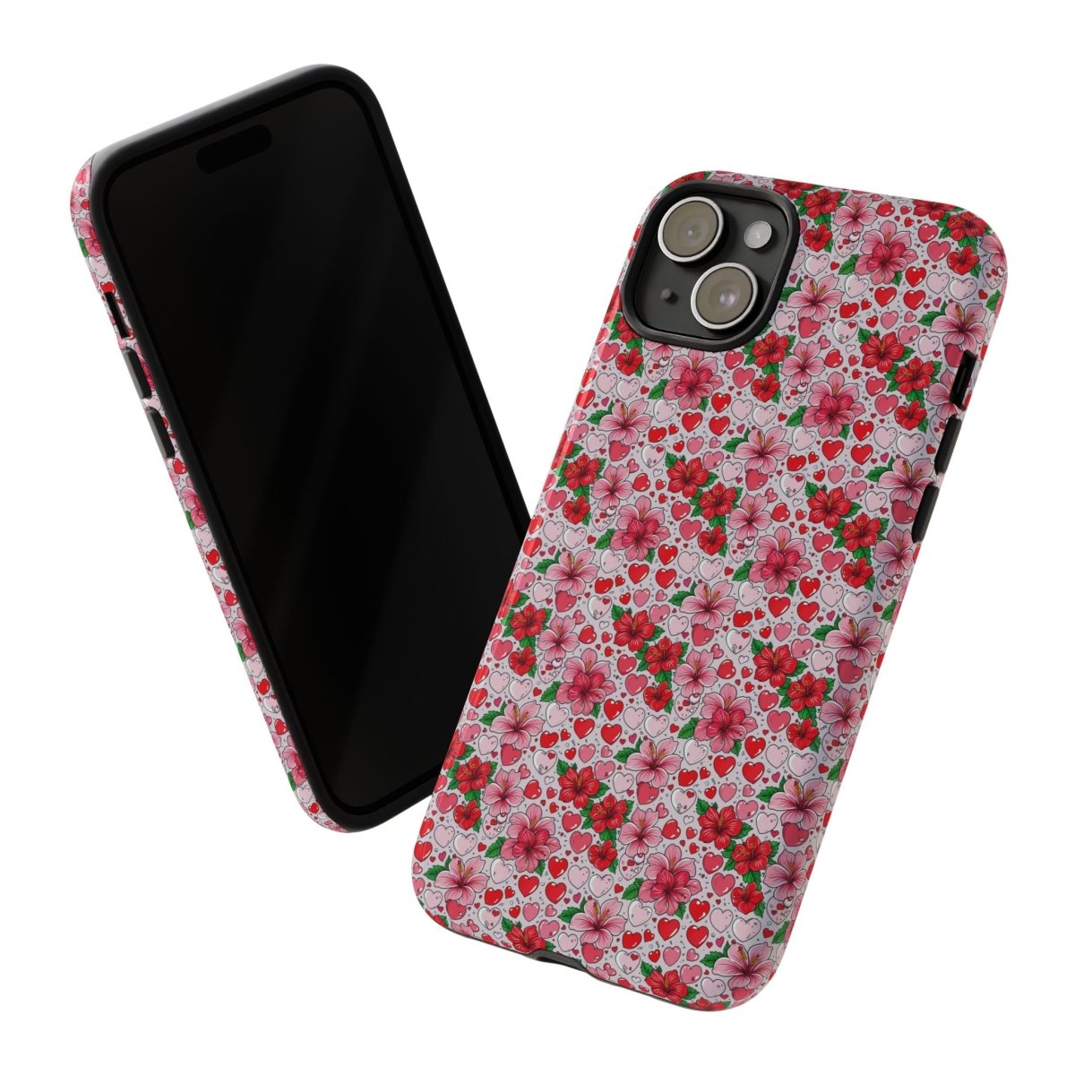 WOYC tough iPhone 17 case with Love & Aute design, glossy finish, protective phone case for iPhone models in AU, NZ, and USA.