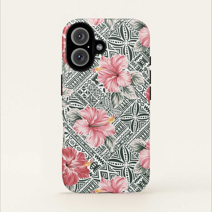 iPhone Tough Phone Case - Solosolo Blooms - AU/NZ/USA - The Koko Samoa
