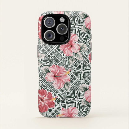 iPhone Tough Phone Case - Solosolo Blooms - AU/NZ/USA - The Koko Samoa