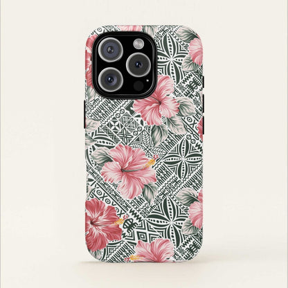 iPhone Tough Phone Case - Solosolo Blooms - AU/NZ/USA - The Koko Samoa