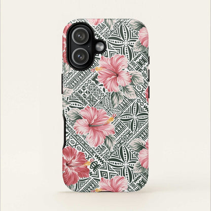 iPhone Tough Phone Case - Solosolo Blooms - AU/NZ/USA - The Koko Samoa
