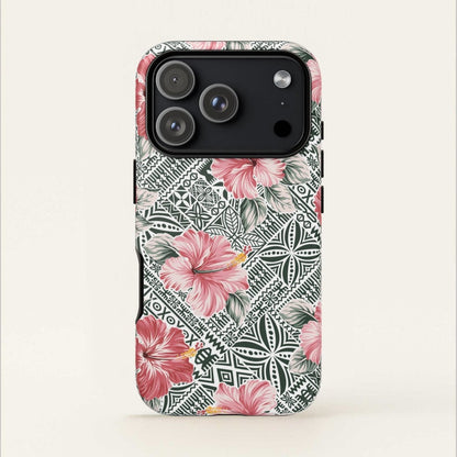 iPhone Tough Phone Case - Solosolo Blooms - AU/NZ/USA - The Koko Samoa