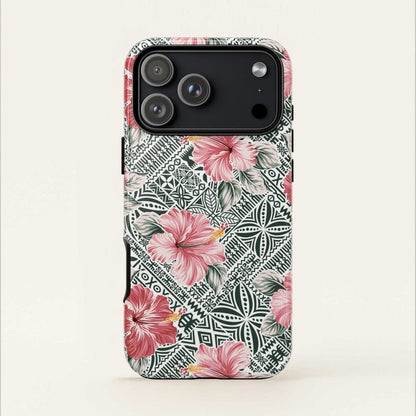 iPhone Tough Phone Case - Solosolo Blooms - AU/NZ/USA - The Koko Samoa