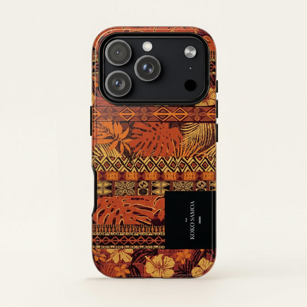 Glossy Tough Phone Case by WOYC for iPhone 17 featuring the Poutasi Promise design, durable protective cover for AU, NZ, and USA regions.