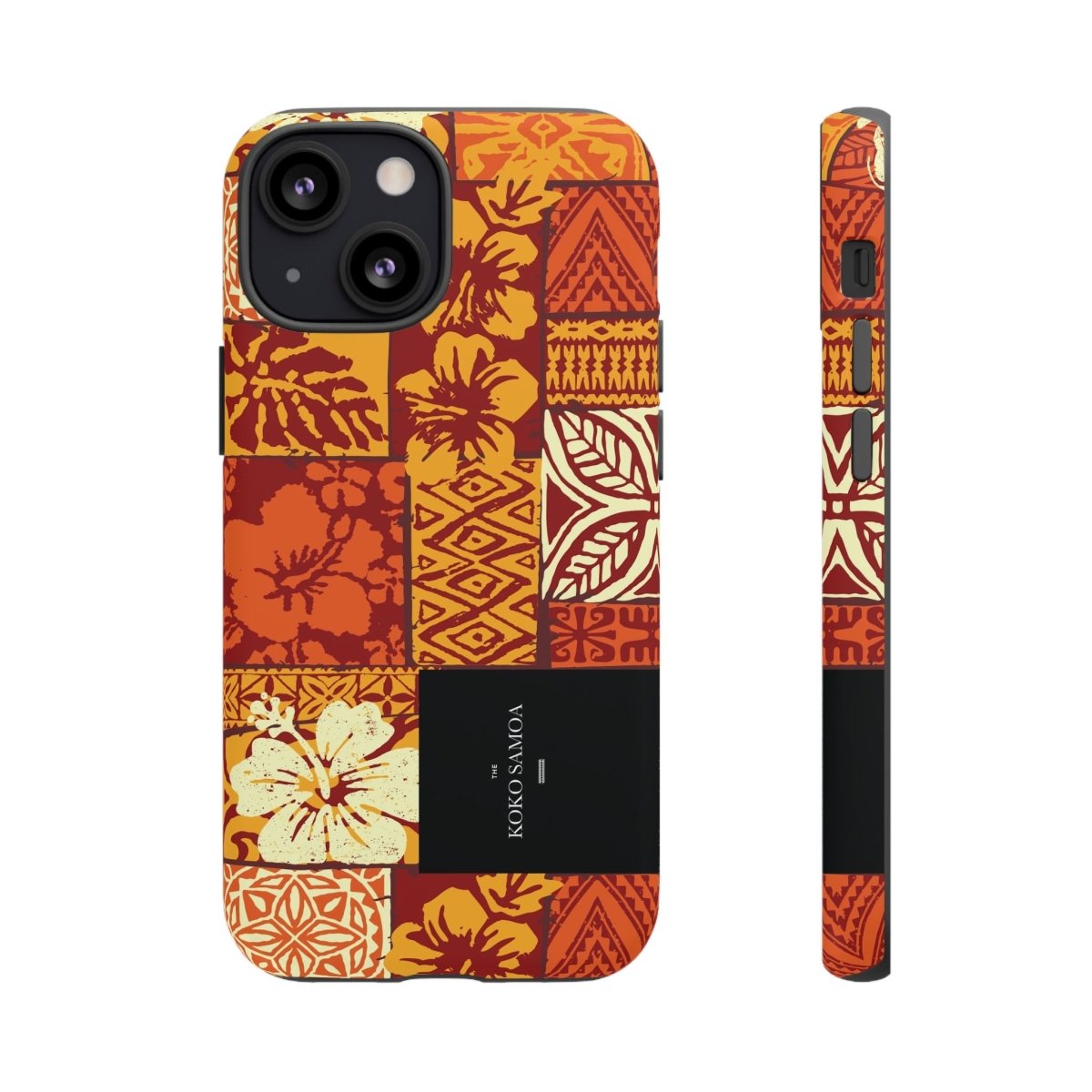 WOYC Tough Phone Case for iPhone 17 with glossy Sataoa Sunrise design, durable case for AU, NZ, and USA models.