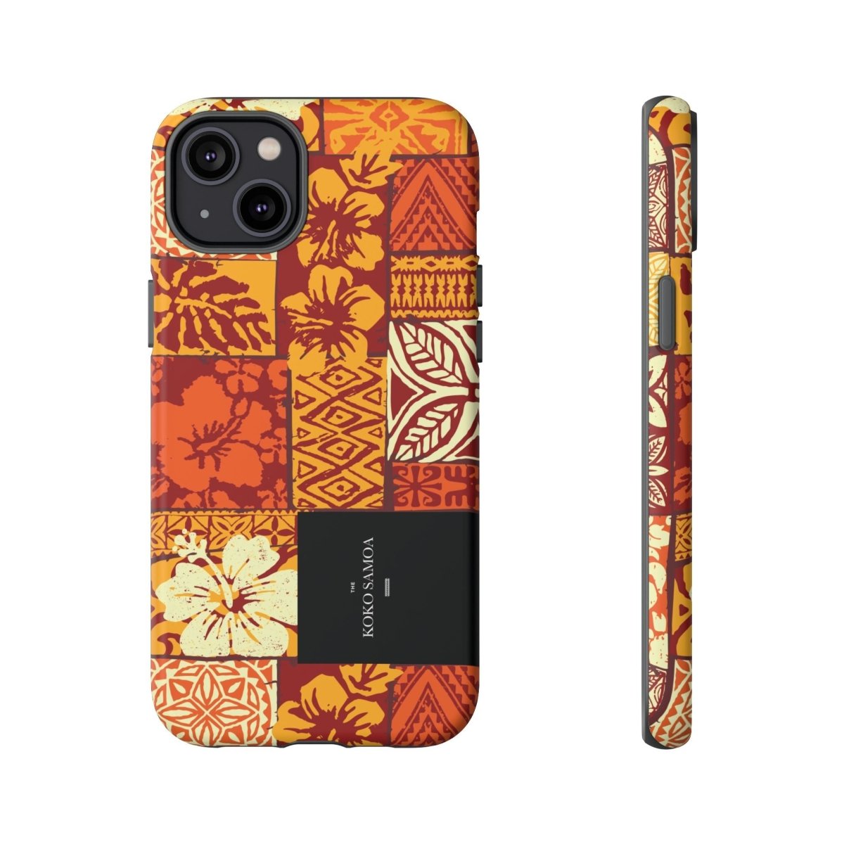 WOYC tough phone case for iPhone 17 featuring Sataoa Sunrise design, glossy finish, suitable for AU, NZ, and USA regions.