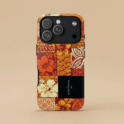 WOYC Tough Phone Case for iPhone 17 with Sataoa Sunrise design, glossy, durable protection for AU, NZ, and USA models.