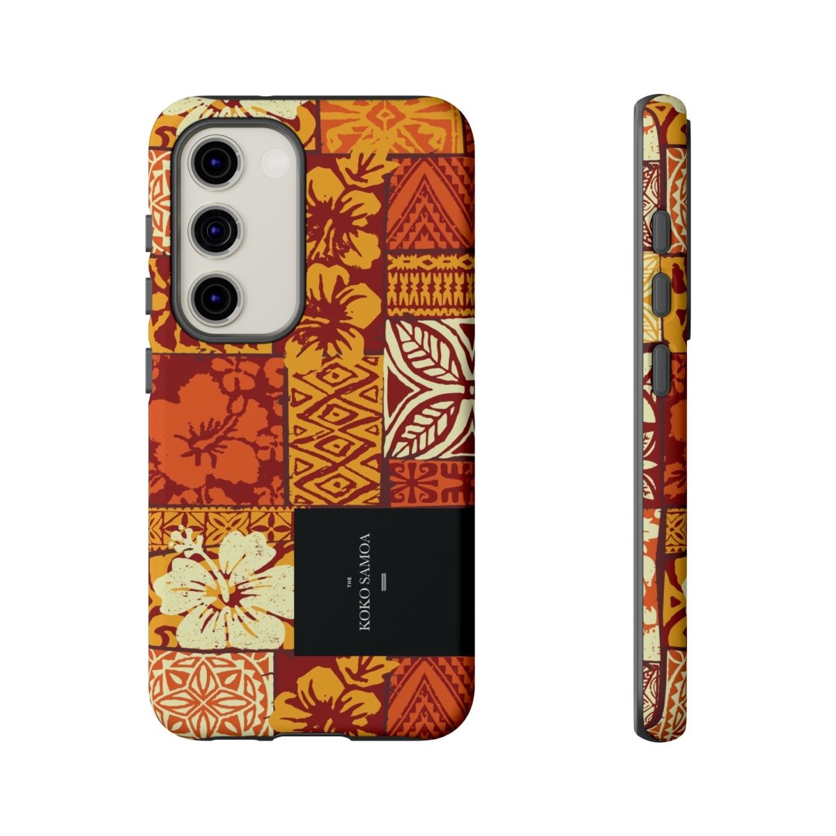 WOYC Tough Phone Case for iPhone 17 featuring Sataoa Sunrise design, glossy finish, durable protection for AU, NZ, and USA models.