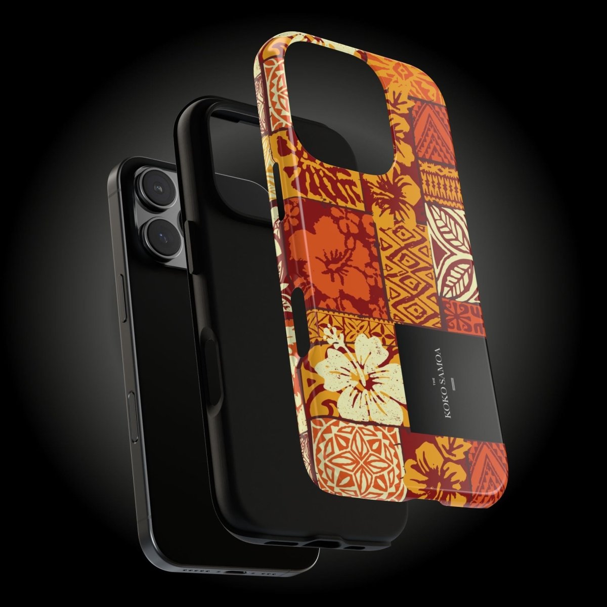 WOYC Tough Phone Case for iPhone 17 featuring Sataoa Sunrise design, glossy finish, durable protection for AU, NZ, and USA models.