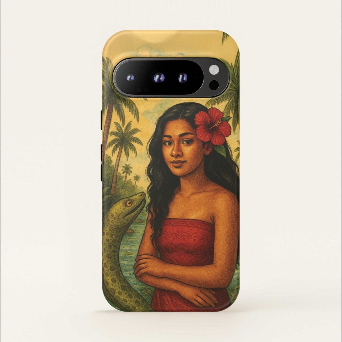 Glossy Tough Phone Case for iPhone 17 by WOYC featuring Sina & The Eel design for AU, NZ, and US markets.
