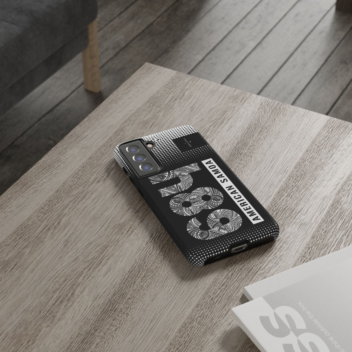 Samsung Galaxy S25 tough phone case by Printify, glossy finish, designed for durability and protection.