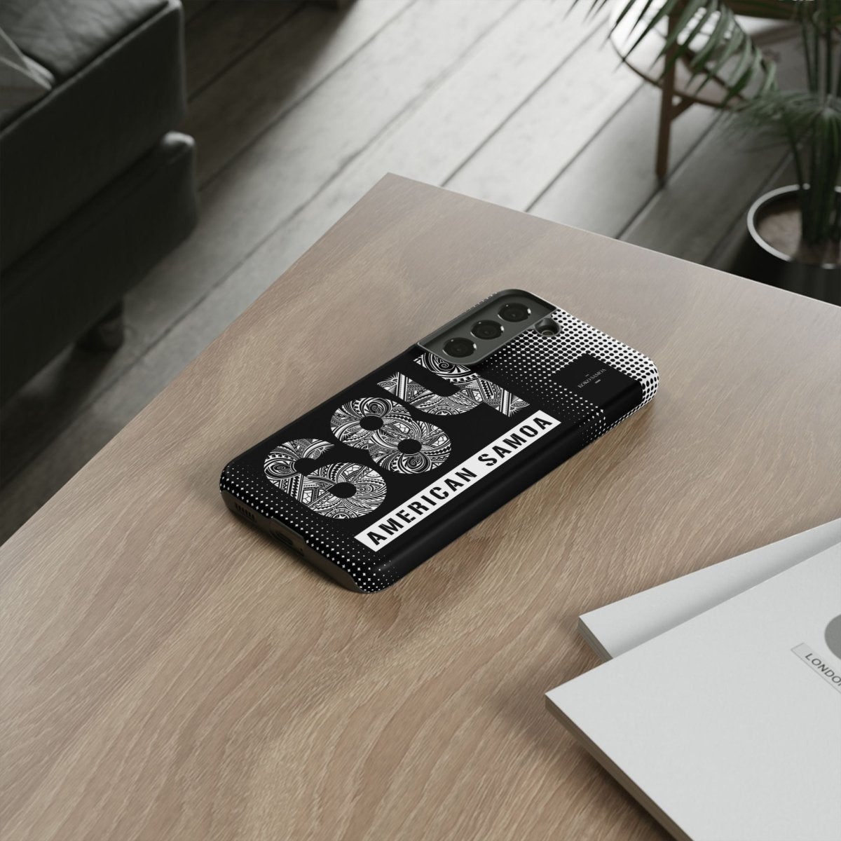Samsung Galaxy S25 tough phone case by Printify, glossy finish, protective design, suitable for AU, NZ, and USA markets.