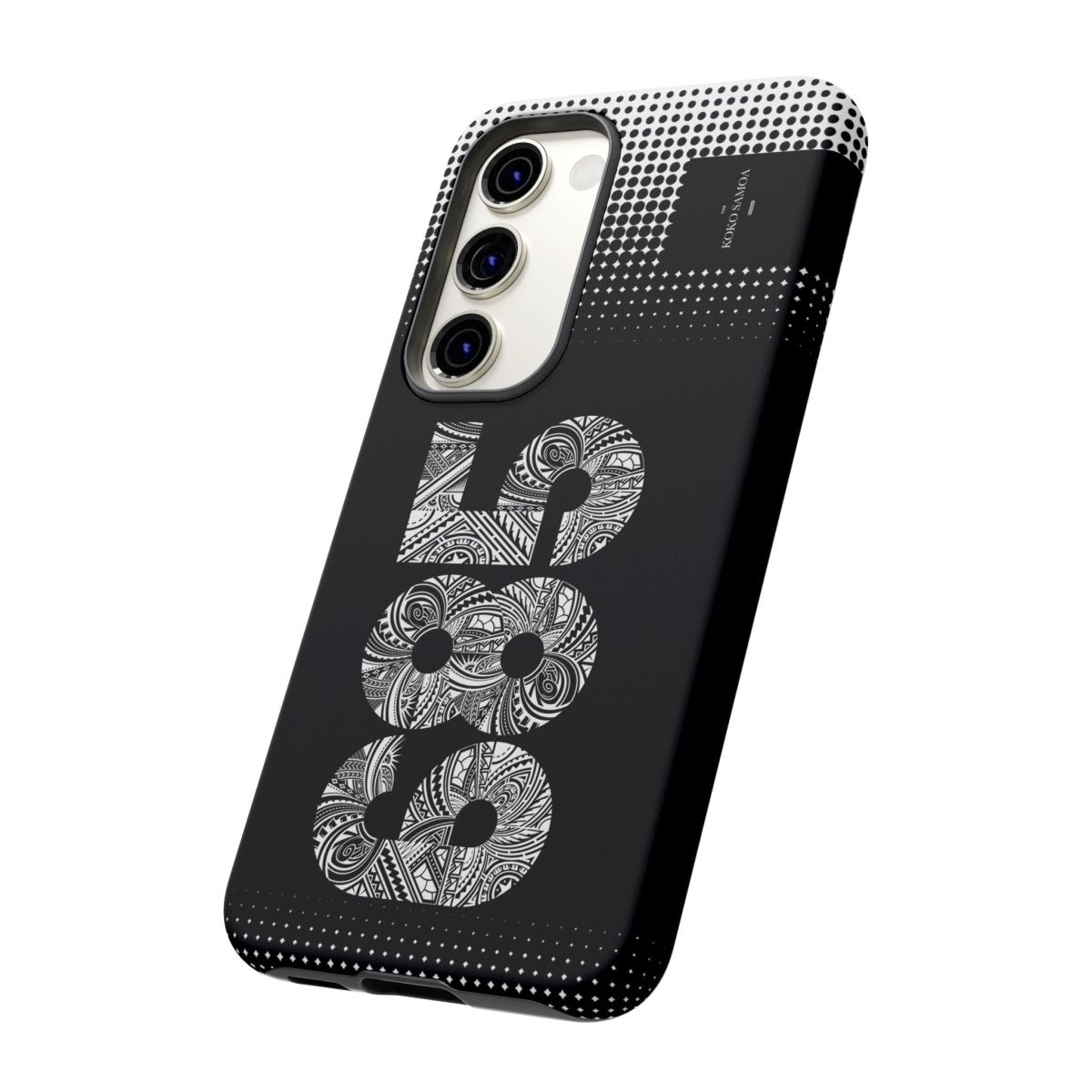 Samsung Galaxy S25 tough phone case by Printify, glossy protective cover with rugged design for durability in AU, NZ, and USA.