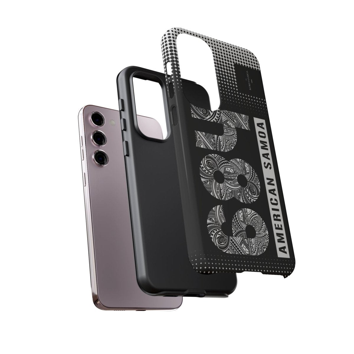 Glossy Samsung Galaxy S25 tough phone case by Printify, durable protective cover with rugged design.