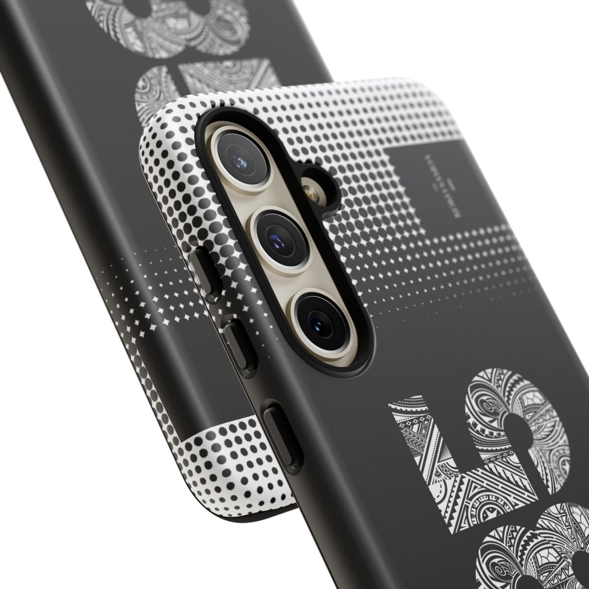 Samsung Galaxy S25 tough phone case by Printify, glossy protective case with rugged design for durable phone protection.