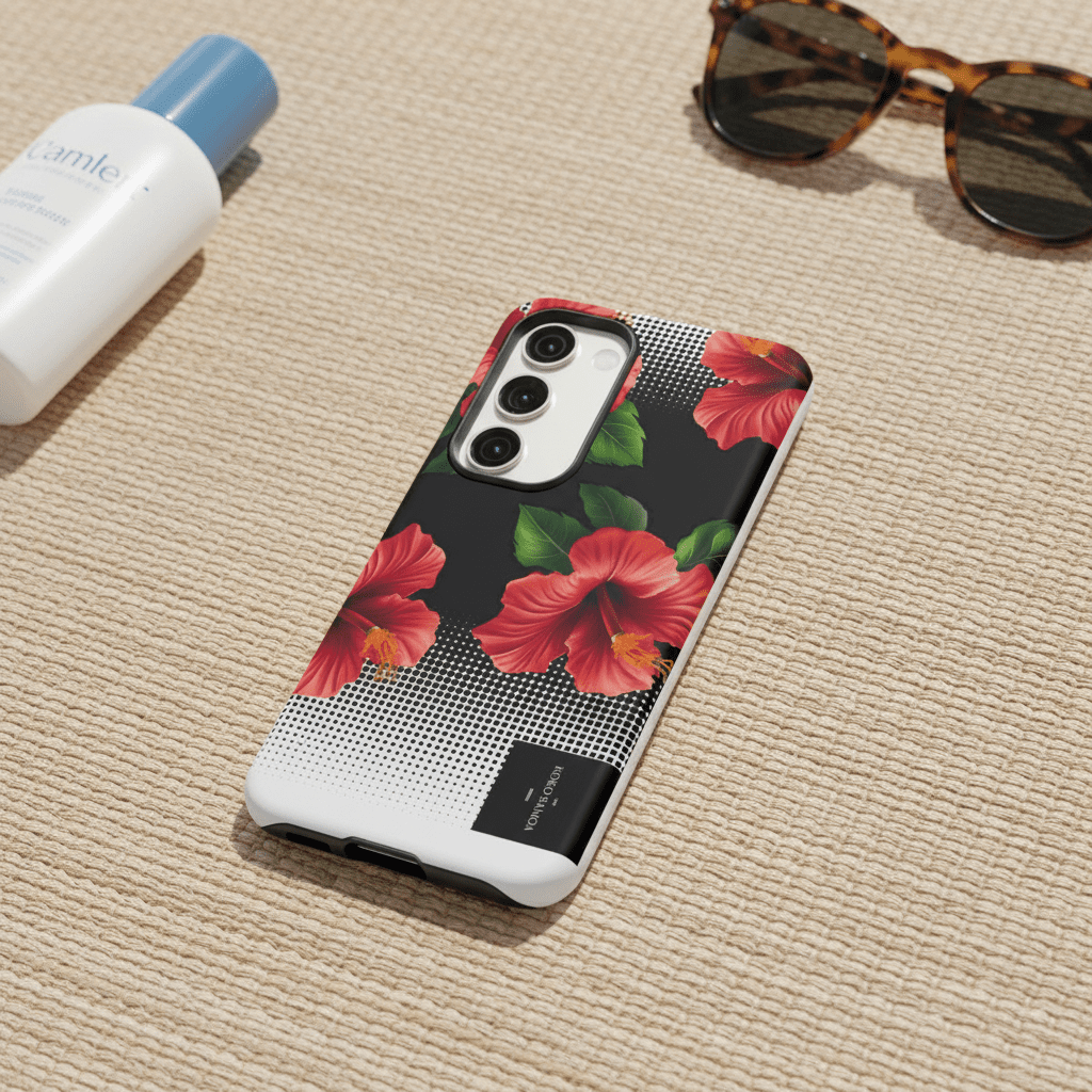 Samsung Galaxy S25 tough phone case by WOYC, glossy Aute design, durable protective cover for AU, NZ, and USA markets.