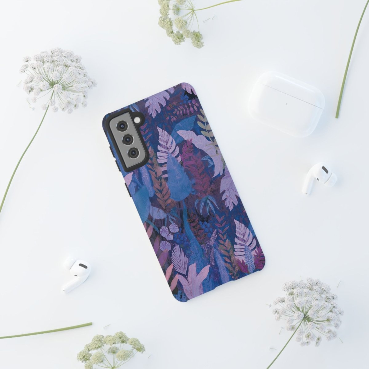 Samsung Tough Phone Case - Lavender Palms - AU/NZ/USA - The Koko Samoa