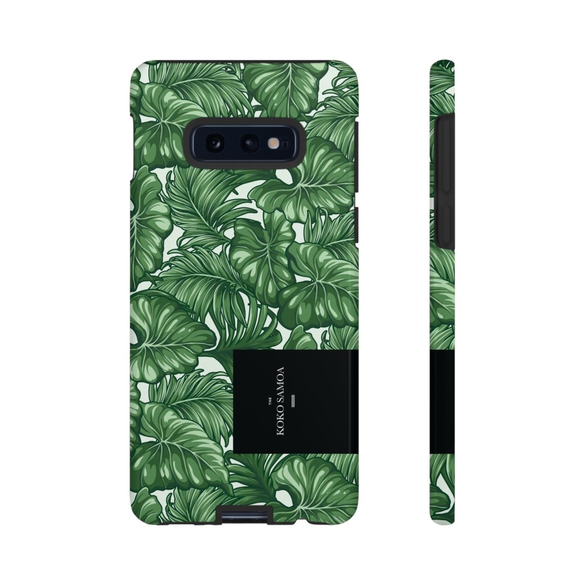 Samsung Galaxy S25 tough phone case by WOYC in glossy Saoluafata Canopy design, durable protection for AU, NZ, and USA models.