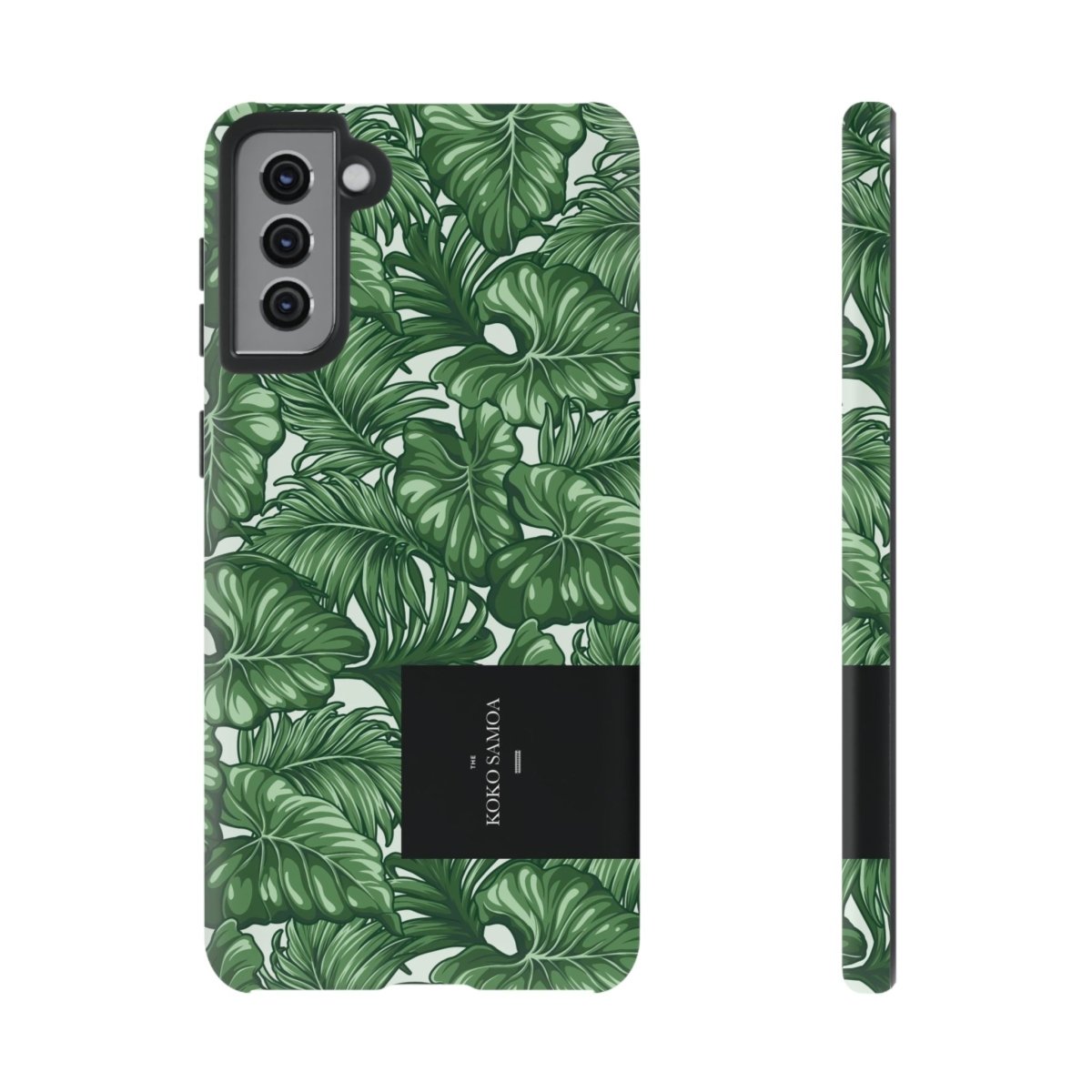 Samsung Galaxy S25 tough phone case by WOYC, glossy Saoluafata Canopy design, durable protection for AU, NZ, and USA models.