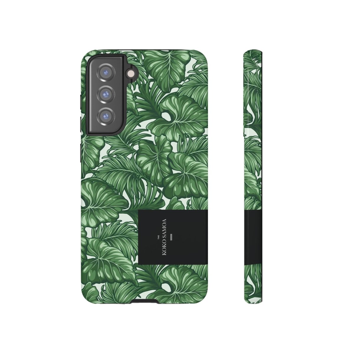 Samsung Galaxy S25 tough phone case by WOYC, glossy Saoluafata Canopy design, durable protective cover for AU, NZ, and USA.