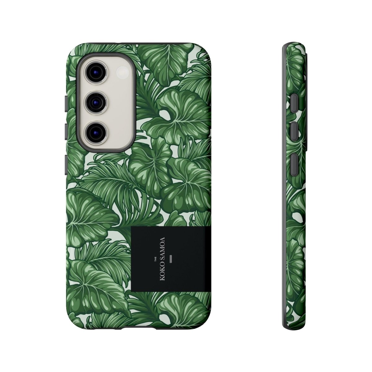 Samsung Galaxy S25 tough phone case by WOYC with glossy Saoluafata Canopy design, durable protection for AU, NZ, and USA markets.