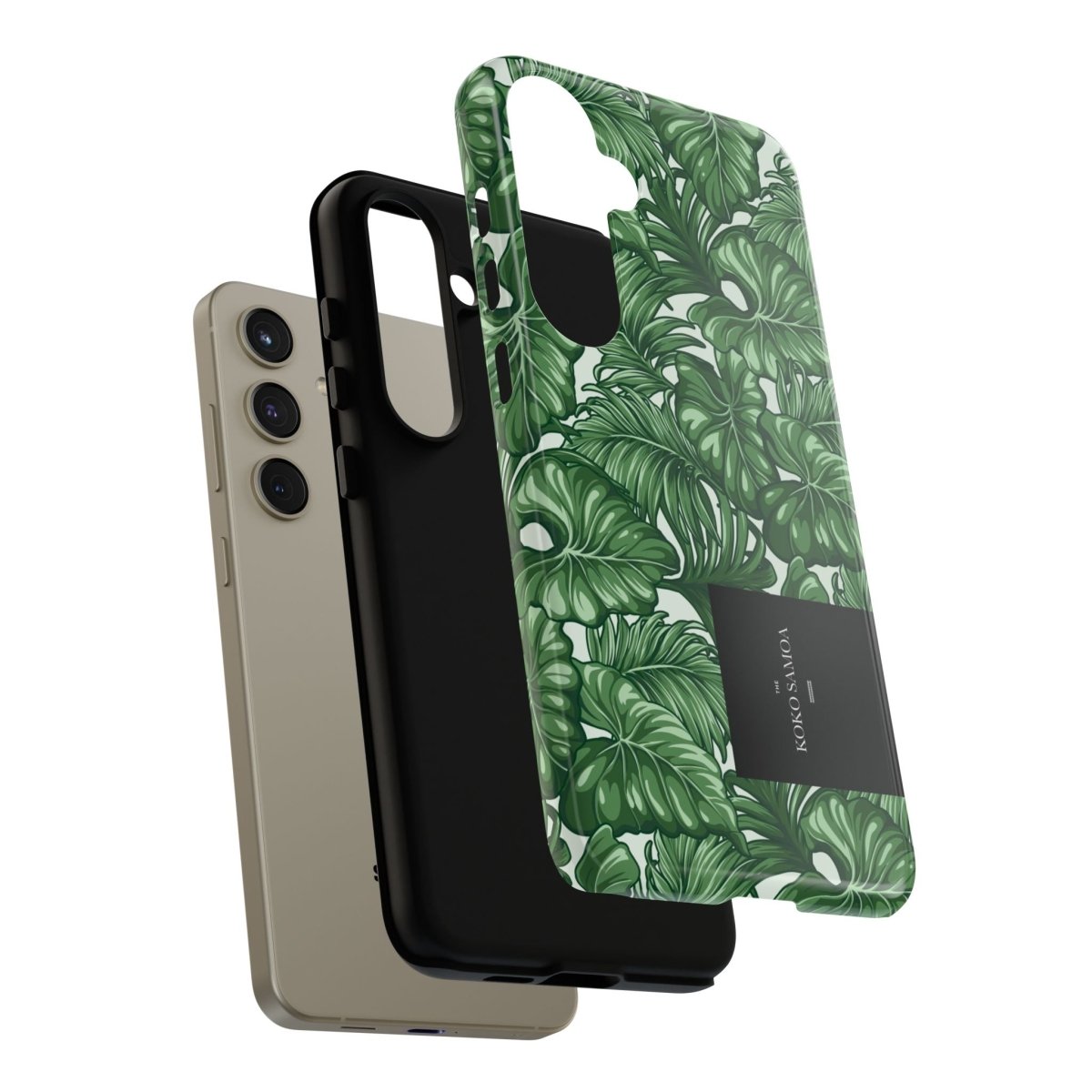 Samsung Galaxy S25 tough phone case by WOYC, glossy Saoluafata Canopy design, durable protection for AU, NZ, and USA markets.