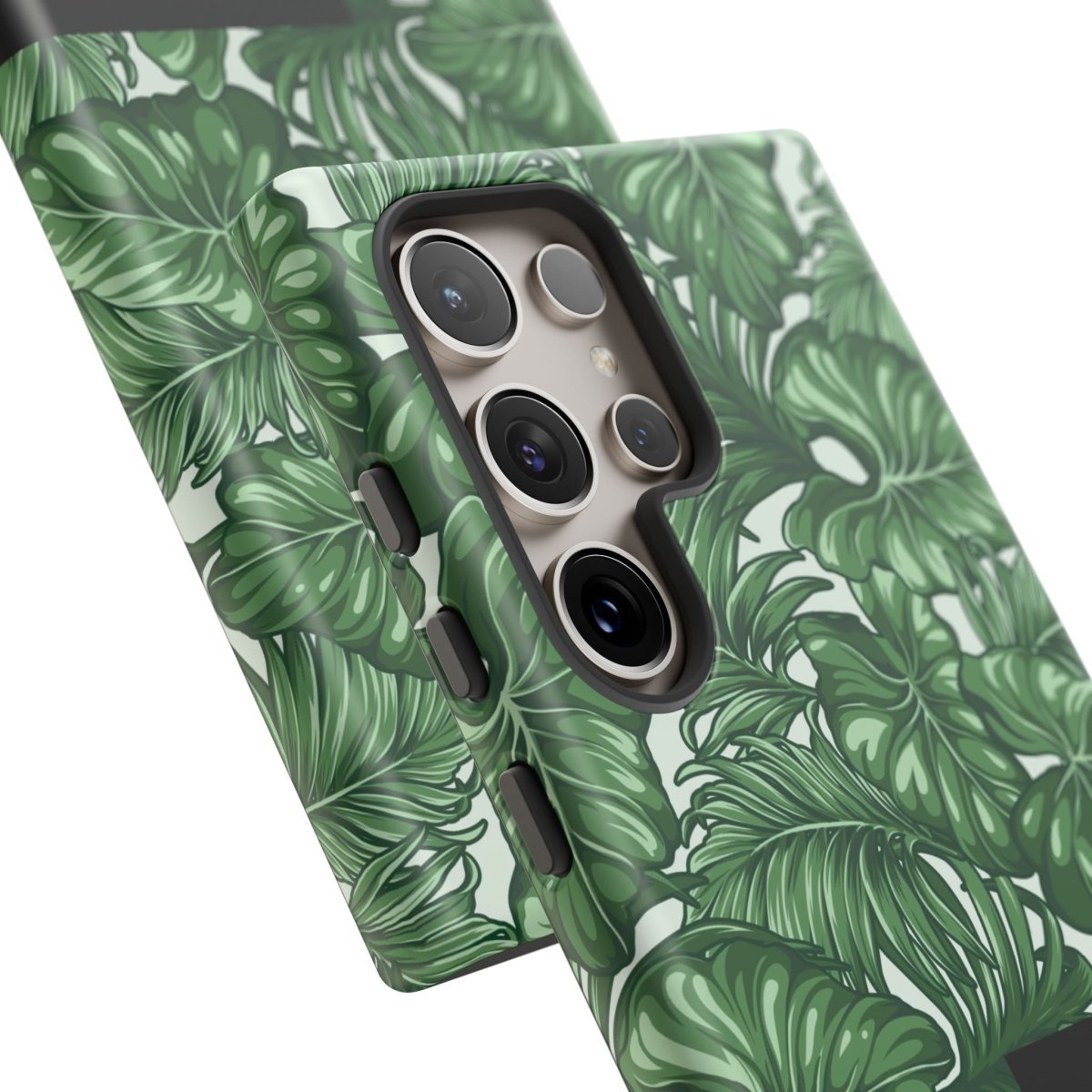 Samsung Galaxy S25 tough phone case by WOYC with glossy Saoluafata Canopy design, offers durable protection for AU, NZ, and USA markets.