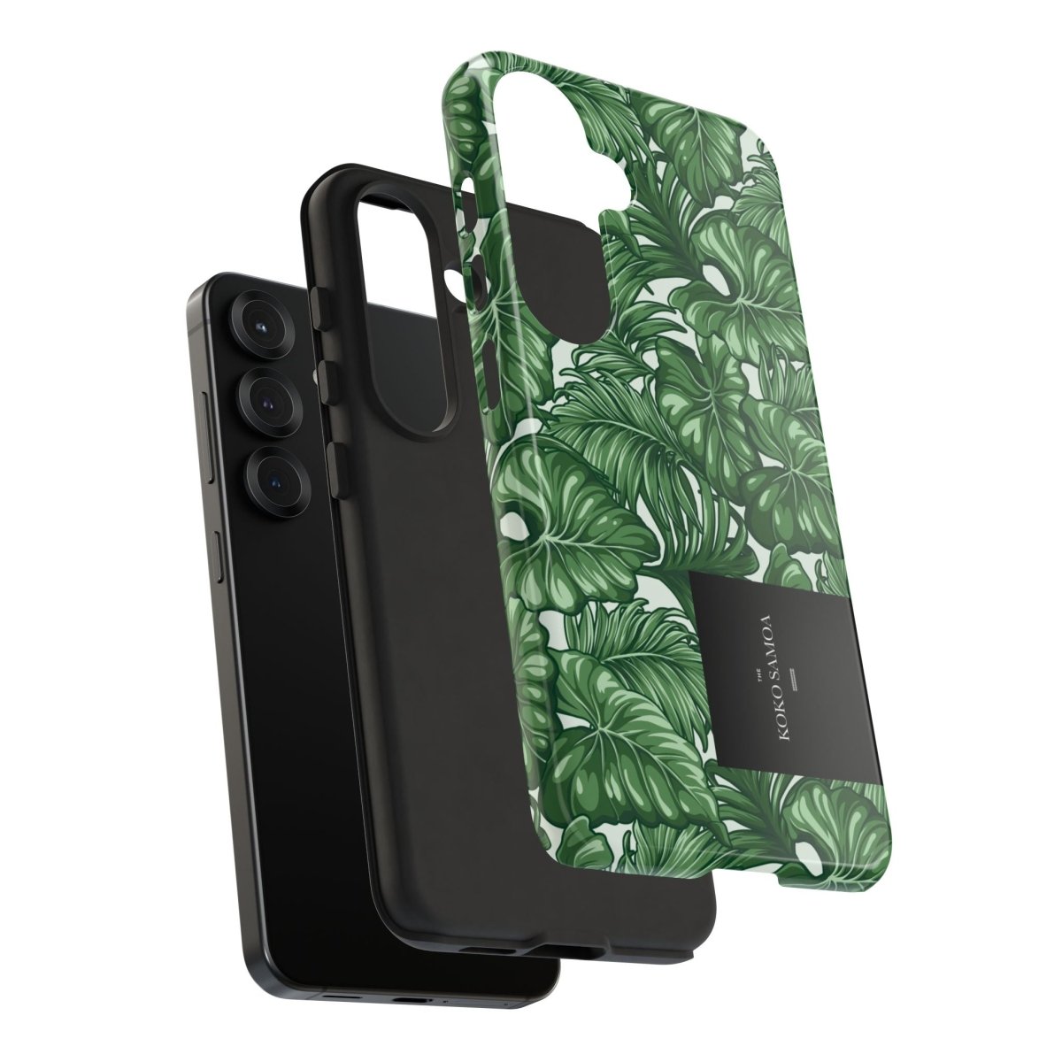 Samsung Galaxy S25 tough phone case by WOYC in glossy Saoluafata Canopy design, durable protection for AU, NZ, and USA.