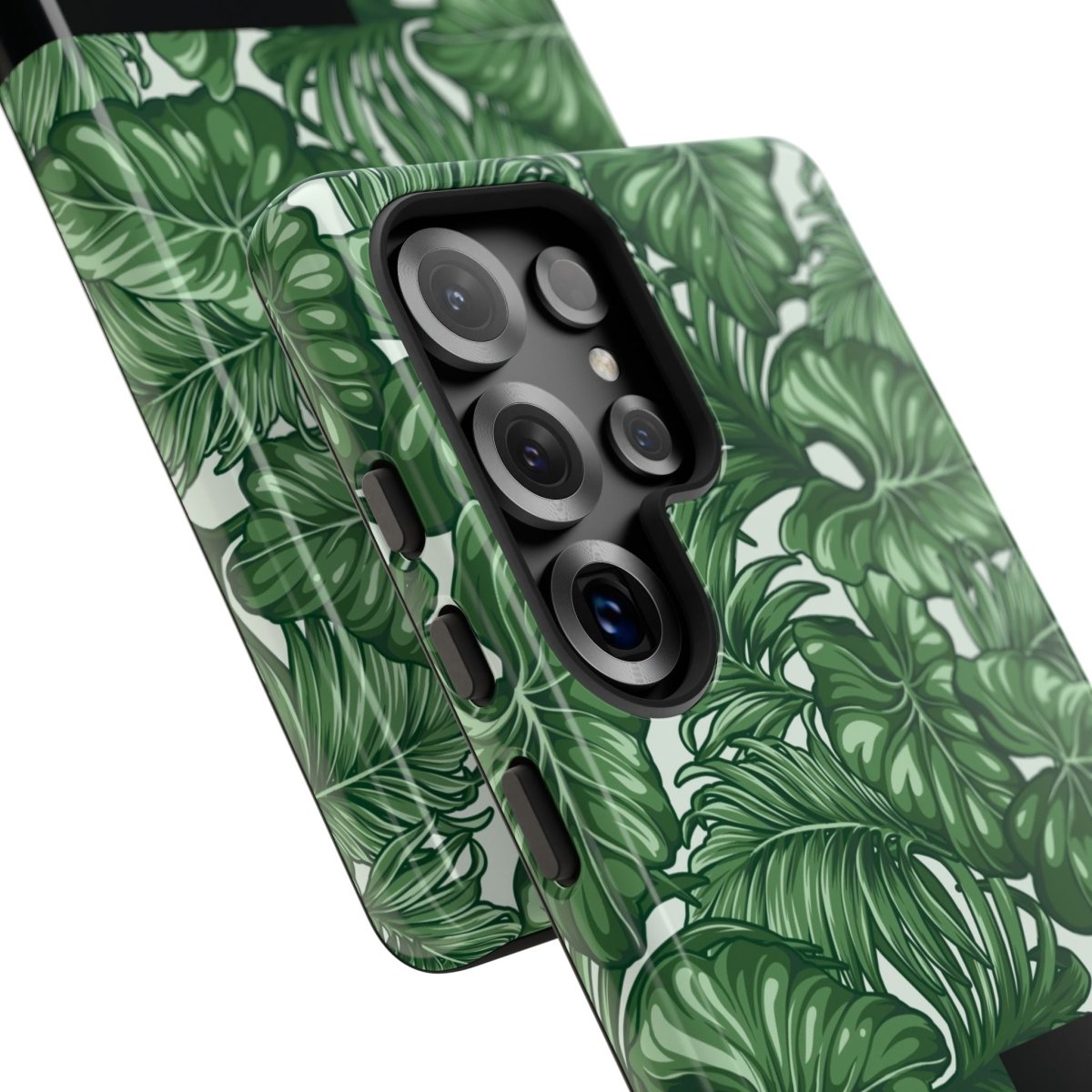 Samsung Galaxy S25 tough phone case by WOYC, glossy Saoluafata Canopy design, durable protection for AU, NZ, and USA models.