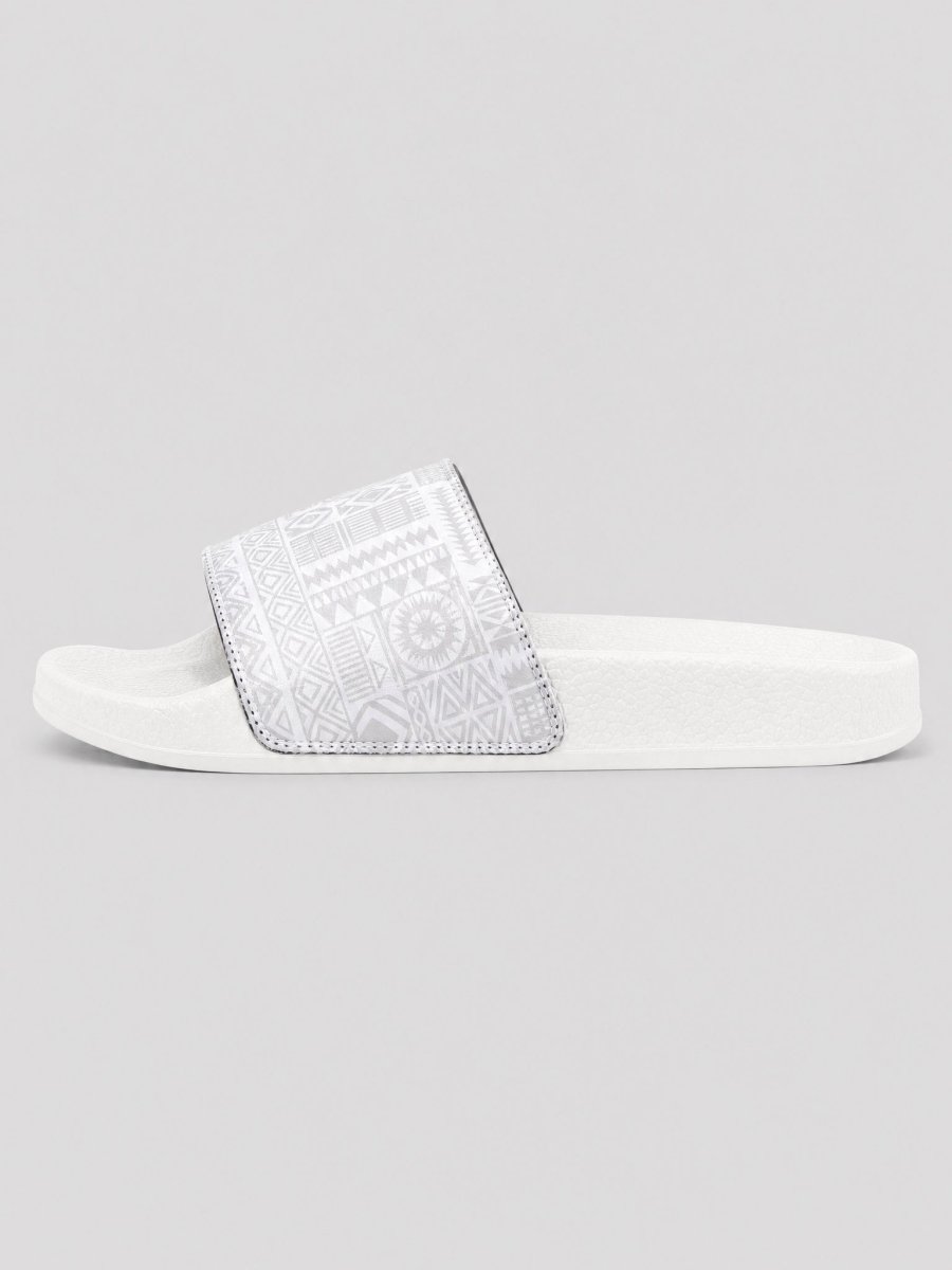 Youth Slide Sandals - White Sunday - The Koko Samoa